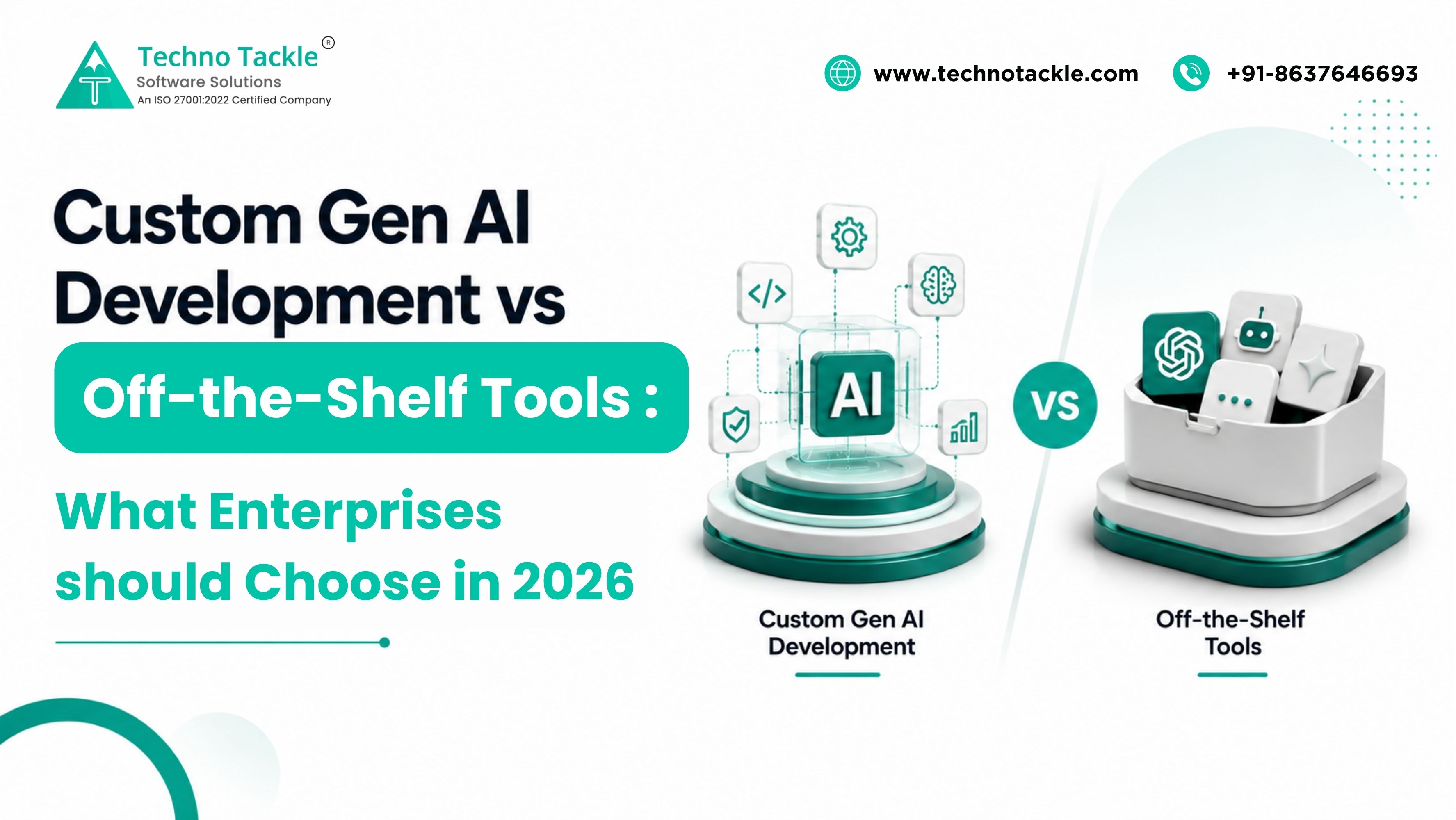 Comparing custom gen AI development against off-the-shelf AI tools for enterprises