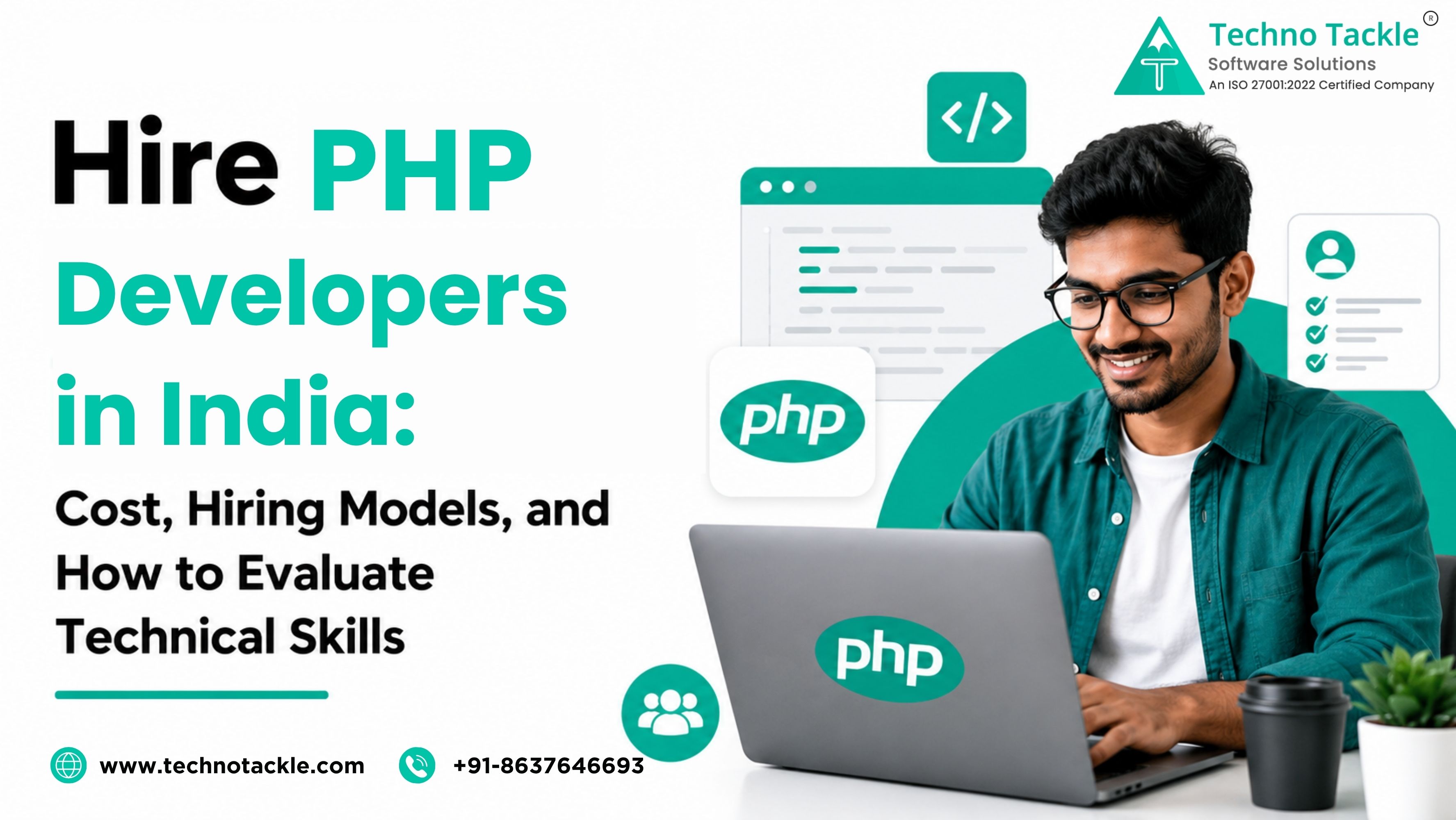 Cost ranges and technical evaluation checklist for hiring PHP developers in India