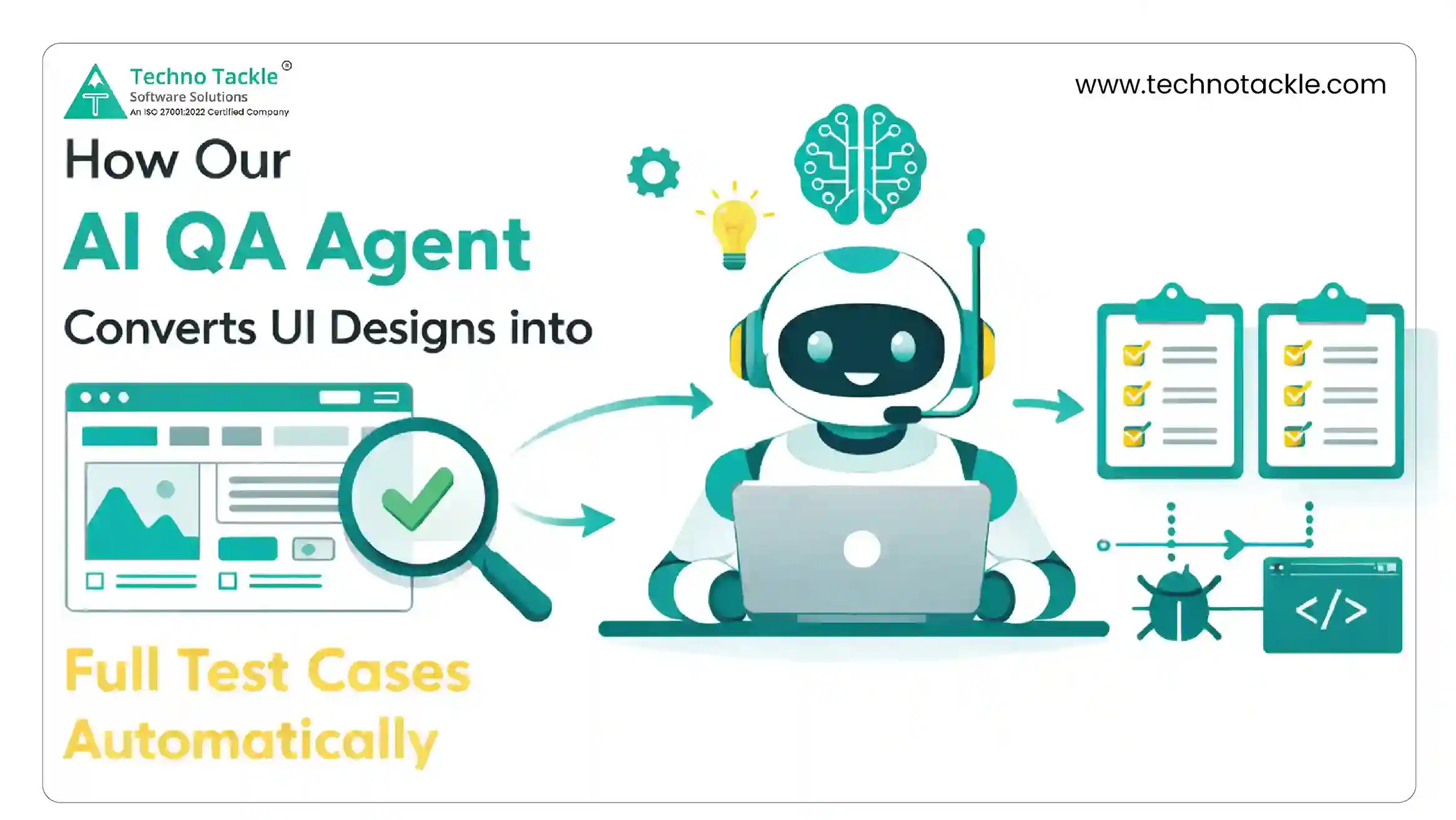AI QA Agent automatically converting UI design screens into structured test cases
