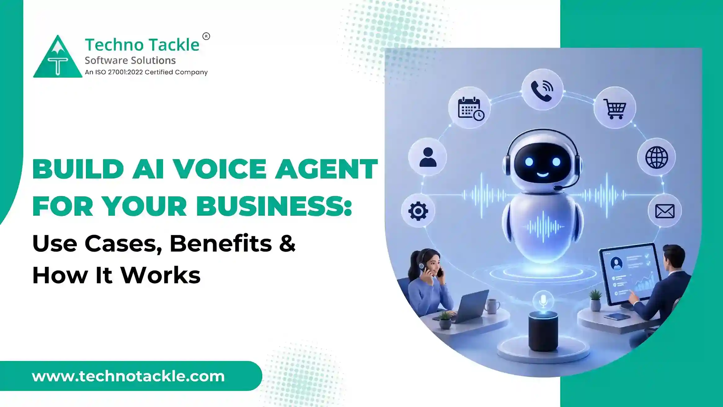 Build AI voice agent system showing speech recognition, LLM processing, and text-to-speech workflow for business automation
