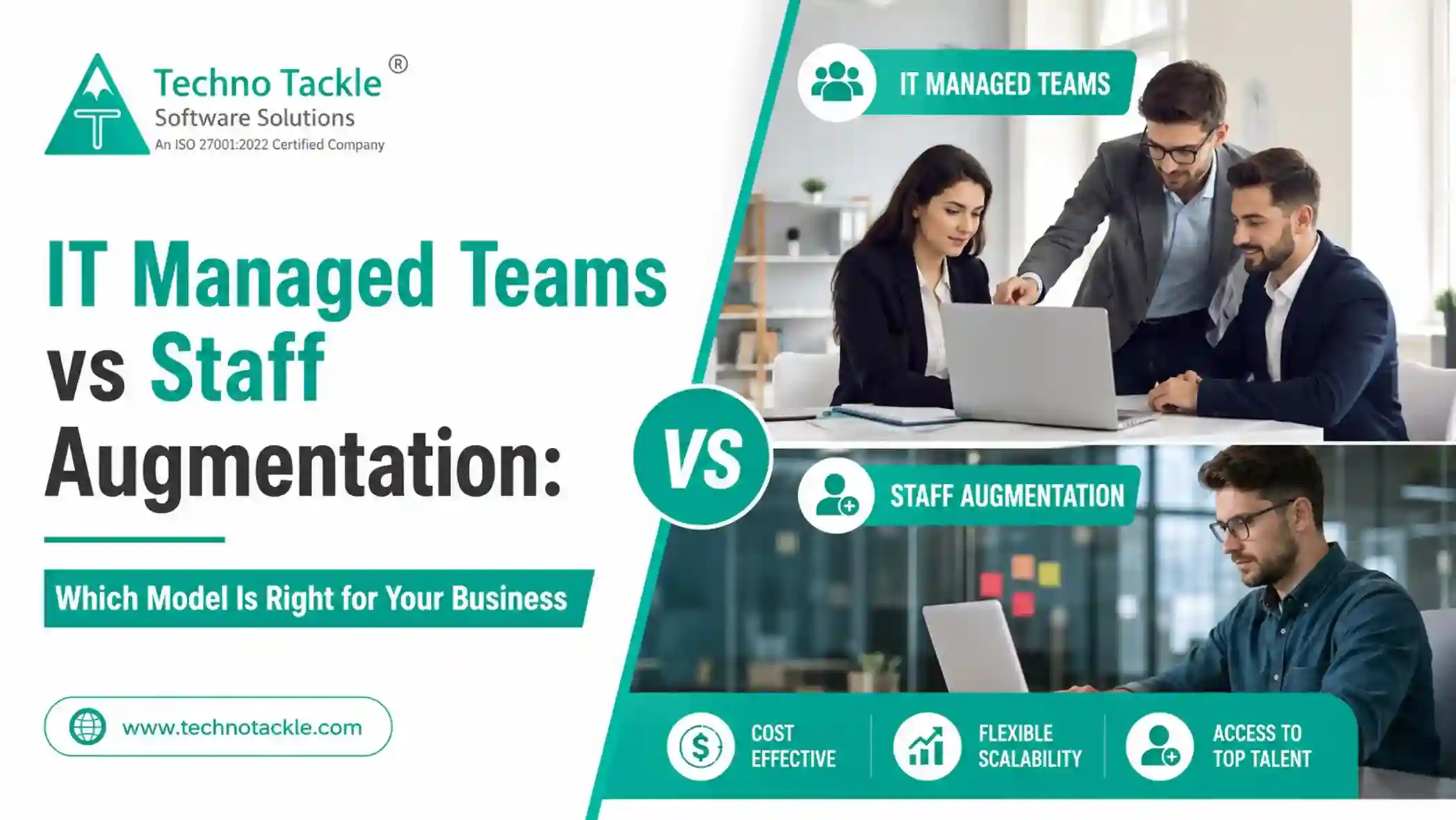 Comparison of IT managed teams vs staff augmentation models for software development outsourcing