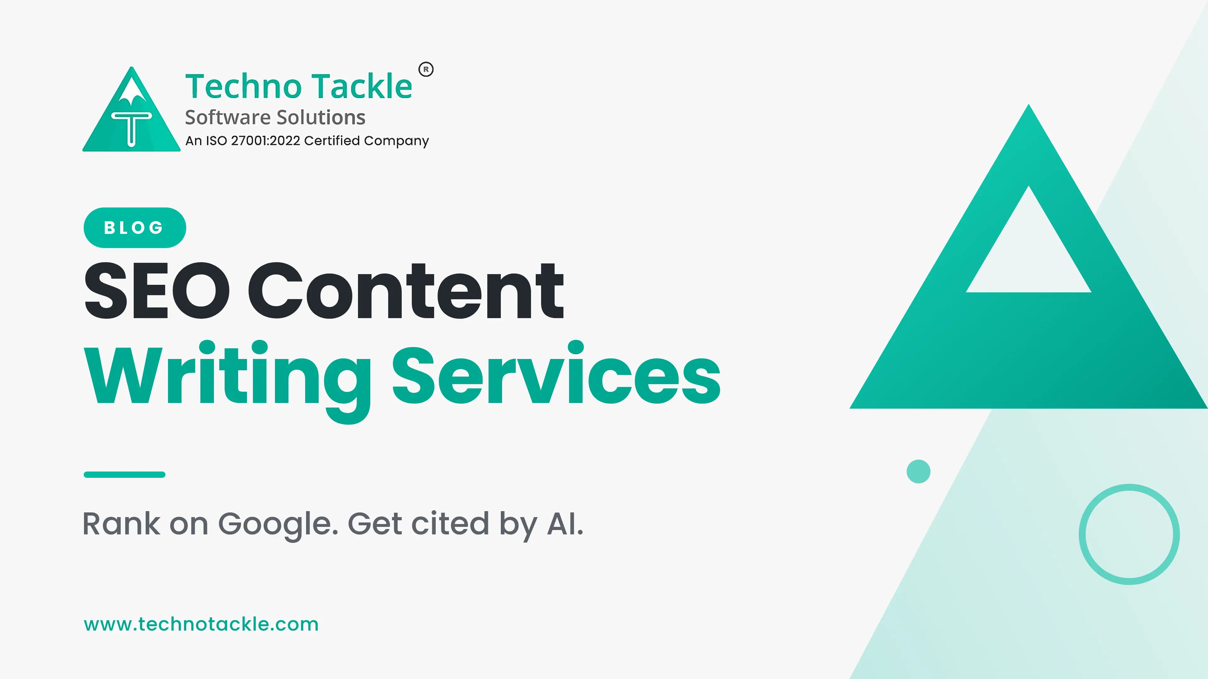 SEO content writing services workflow showing Google rankings and AI Overview citations